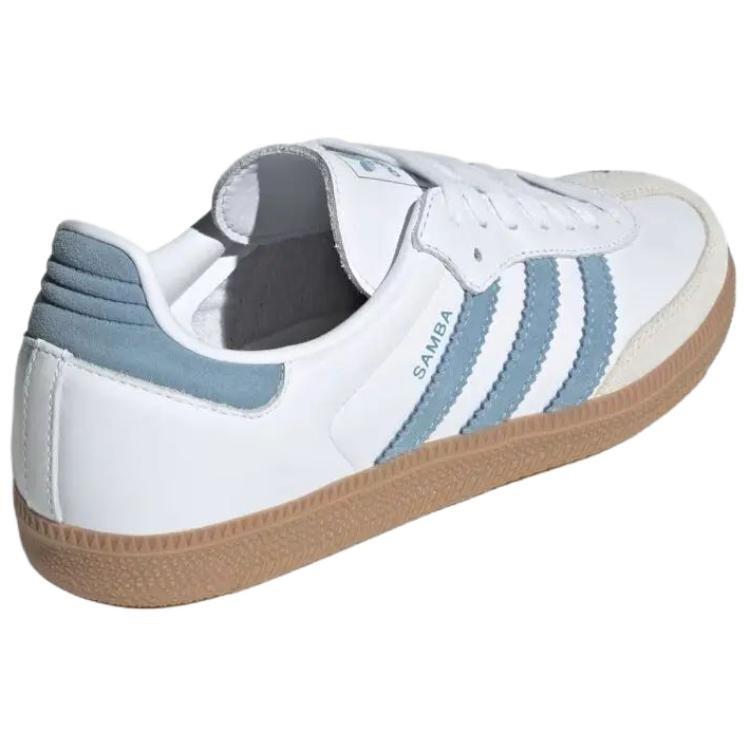 adidas Оригиналы SAMBA Белый Алюминиевый Пепельно-Синий JS1391 Женский Размер