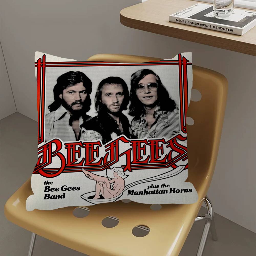 Подушка с изображением певца Bee Gees для спальни, комнаты и дивана в гостиной, декоративная наволочка