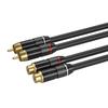 Удлинительный кабель 2RCA Папа-Мама Позолоченный 2RCA Папа на 2RCA Мама Кабель-Адаптер для Расширения Стерео Звука
