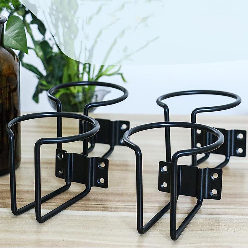 Настенный кованый держатель для стаканов для автомобиля, лодки, дома на колесах, яхты или офисного стола