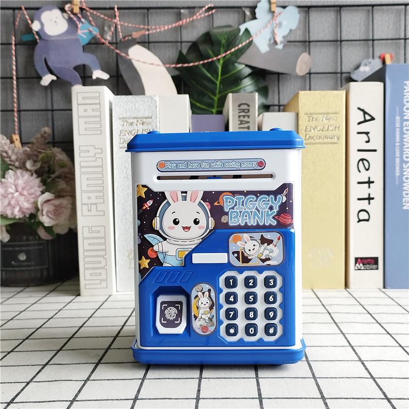 Fingerprint Money Jar Piggy Bank – Automatic Rolling, Password Safe, Music Toy for Children