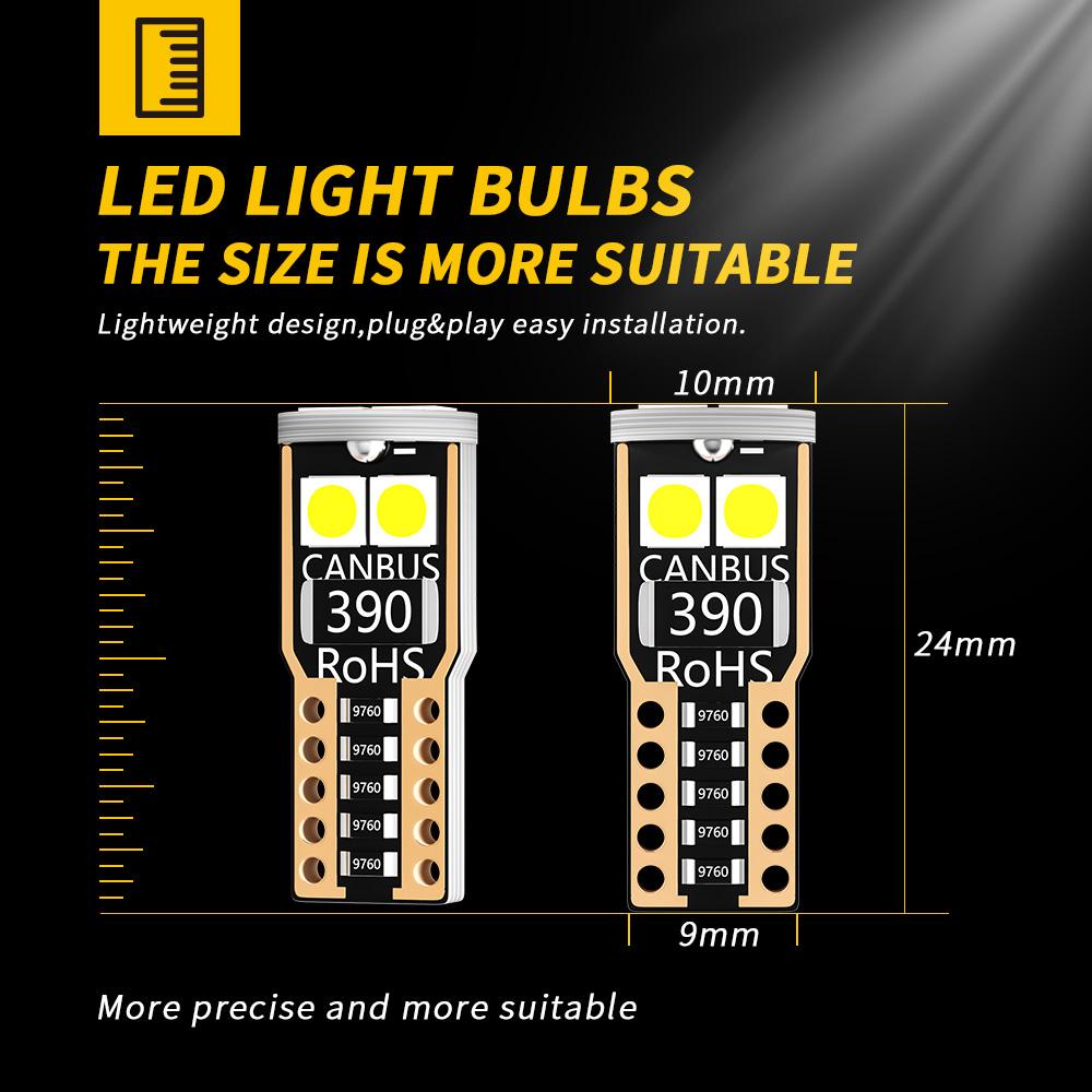 DXZ 10 шт. W5W T10 светодиодные лампы Canbus 6SMD 12 В WY5W 194 168 Распродажа автомобиля Внутренняя карта Купольные фонари Парковочный свет Авто сигнал