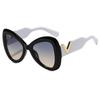  Fashion Big Frame Cat's Eye Butterfly Women Sunglasses Luxury Designer Men Sunglass Outdoor Travel Eyewear Female UV400