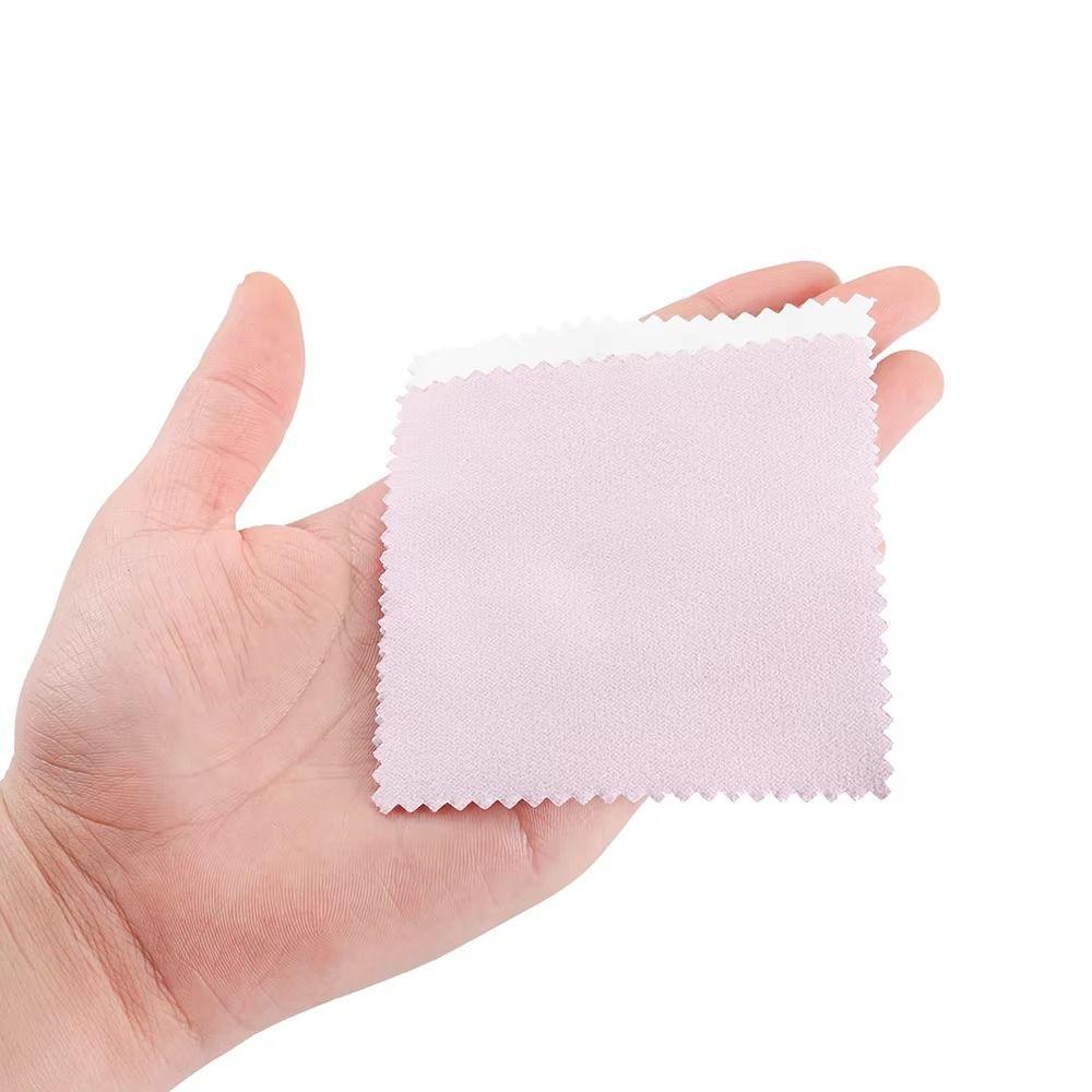 50Pcs Reusable Jewelry Cleaning Cloth 8x8cm Cleaning Polishing Cloth Silverware Care