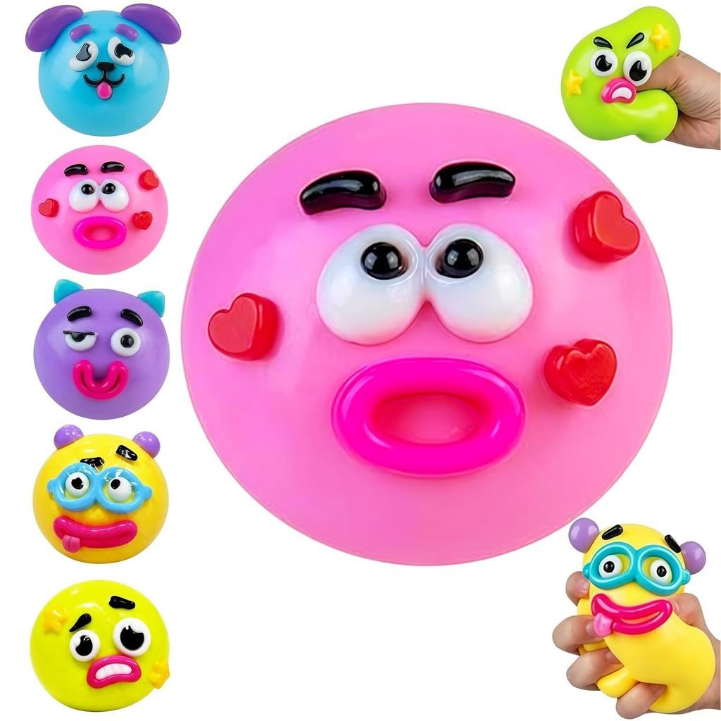 Dog Face Swap Squishy Creative Dog Face Change Quick Rebound Stress Relief Toy