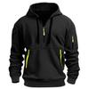 Spring and Autumn Men's Sweater Hoodie Zipper Multi-pocket Pullover Men's Sports Casual Jacket