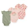3 Pcs Fashion Baby Boys Girls Bodysuits 100%Cotton Soft Newborn Clothes