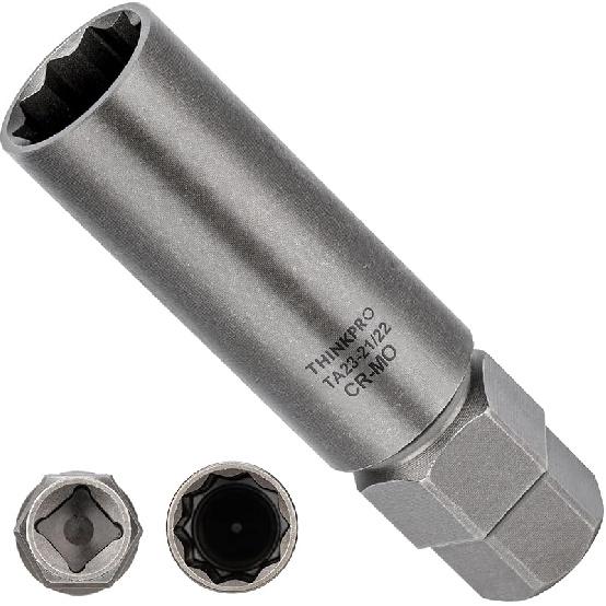 10 Spline Lug Nut Socket,Replacement For Ta20 17/19 10 Spline Lug Nut Key,Dual Drive 10 Point Wheel Lock Key,Compatible With Bimecc 10 Point Socket.