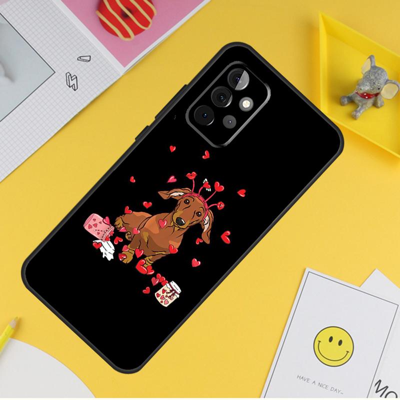 Dachshund Doberman Dog Case For Samsung Galaxy A16 A26 A36 A56 A06 A55 A35 A15 A53 A32 A52 A33 A13 A14 A34 A54 A17