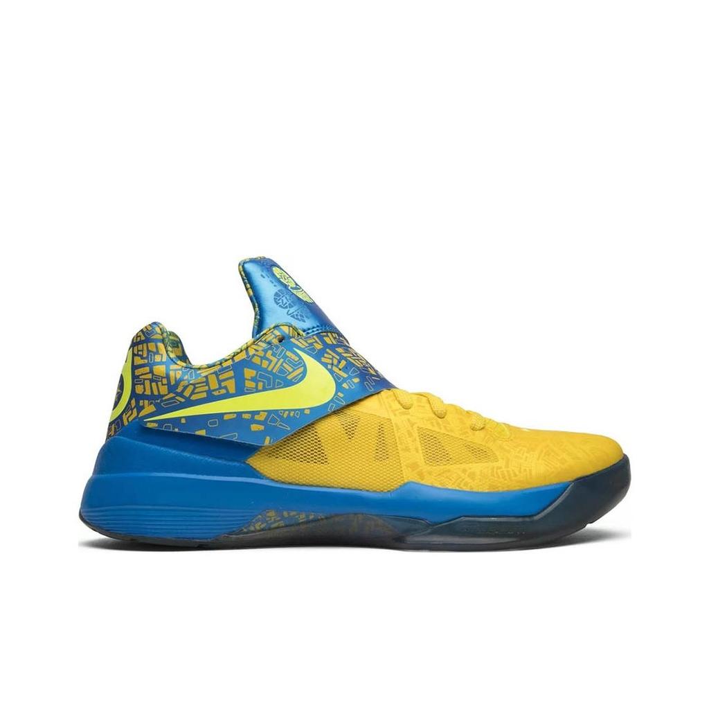 Nike Zoom KD 4 Scoring Title 2025 Унисекс Кроссовки Желтые Фото-Синие Лимон-Твист FZ5916-400