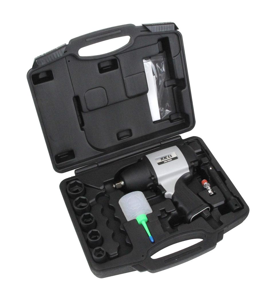 SK11 Пневмогайковерт Максимальный крутящий момент 677 Привод (СК11) Сверхмощный гайковерт, SIW-242AN, Нм, 1/2" (12,7 мм)