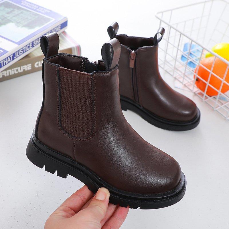 Kids Boots Girls Chelsea Boots Fashion Classic Children Boots Street Popular Ins Hot Autumn Winter 2024 Brand New Rubber Sole