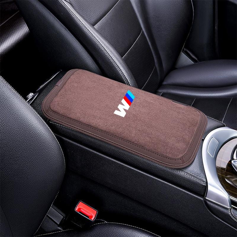 Leather Car Armrest Box Pad Auto Armrest Mat Accessories For BMW 1 3 5 7 Series M X1 X3 X4 X5 F10 F15 F16 F20 F30 M3 M4 E34 E46 HV0