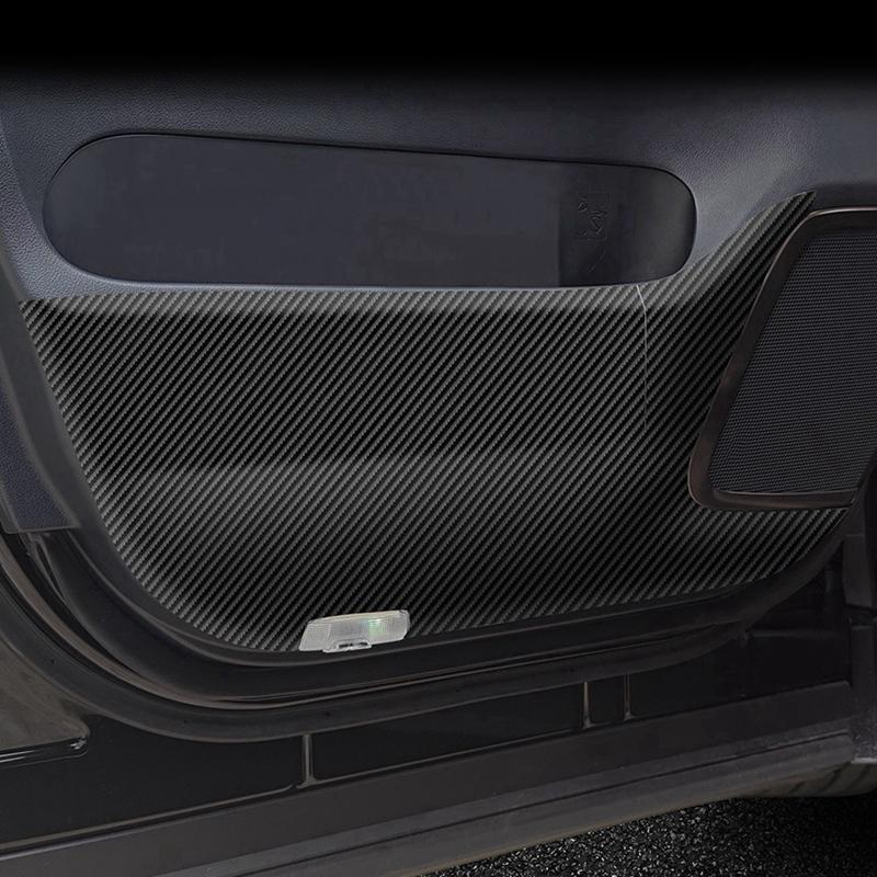 Для Toyota Alphard 40 Серии Мягкое Углеволокно Автомобиль Передняя Дверь Защитная Накладка от Ударов Декоративная Наклейка Автоаксессуары