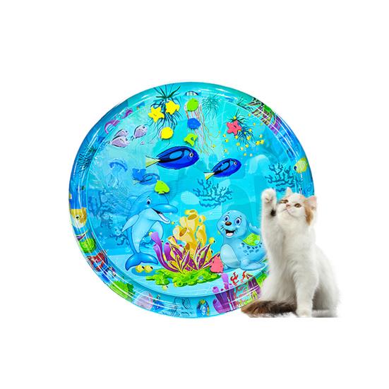 Коврик для игры с кошкой, утолщенный датчик воды, игровой коврик для домашних животных, охлаждающий коврик с датчиком воды, игрушка, интерактивный датчик воды для домашних животных