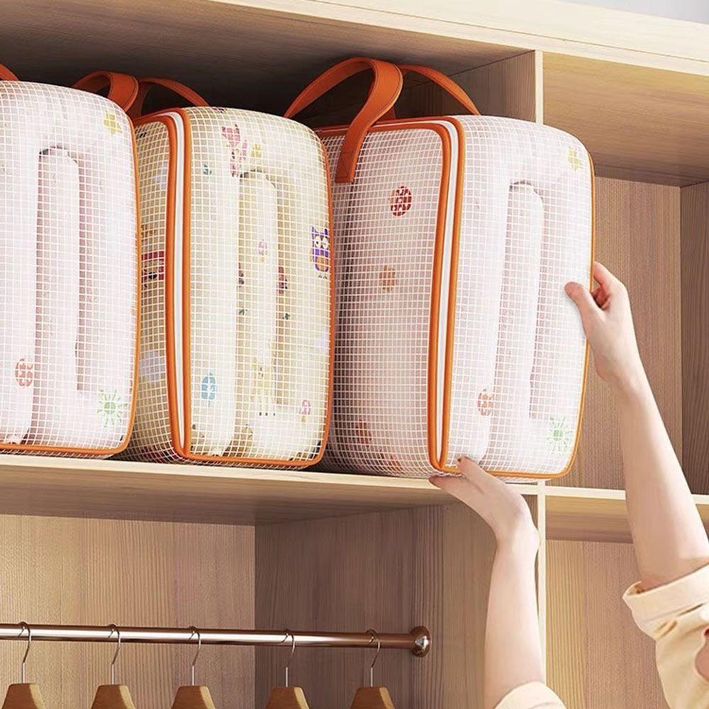 ПВХ Сумка для хранения одеял с ручками Складные корзины для хранения Тканевая сумка для хранения для шкафа