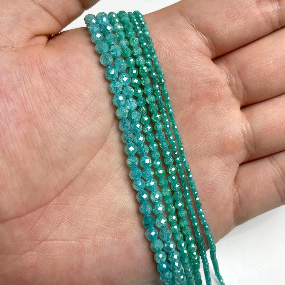 New 2 3 4 MM Faceted Colorful Natural Gem Stone Zircon Beads Loose Small Seed Crustal Quartz Stone Spacer Beads Jewelry Making