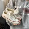 New Products Are On Sale In Autumn and Winter, New Retro Cotton Shoes, Women's Velvet Low-top Canvas Shoes