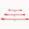 Red Silicone Spatula Set Rubber Scraper 10-Piece Kitchen Baking Utensils for Cooking Stirring Suitable for Non-stick Pans