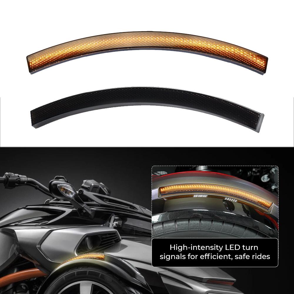 Для Can-Am Spyder Передний Spyder F3-S F3-T F3-LTD RS-S ST-S RT-S ST-LTD RT-LTD 2013-2018 Светодиодный Поворотник Крыла