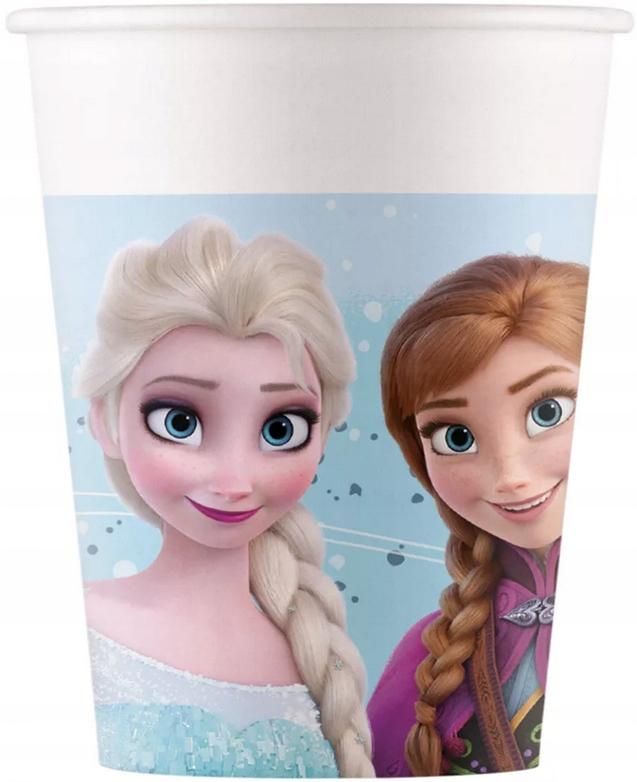Kubeczki Papierowe Frozen Kraina Lodu Elsa Anna Urodziny Party 200Ml 8Szt.
