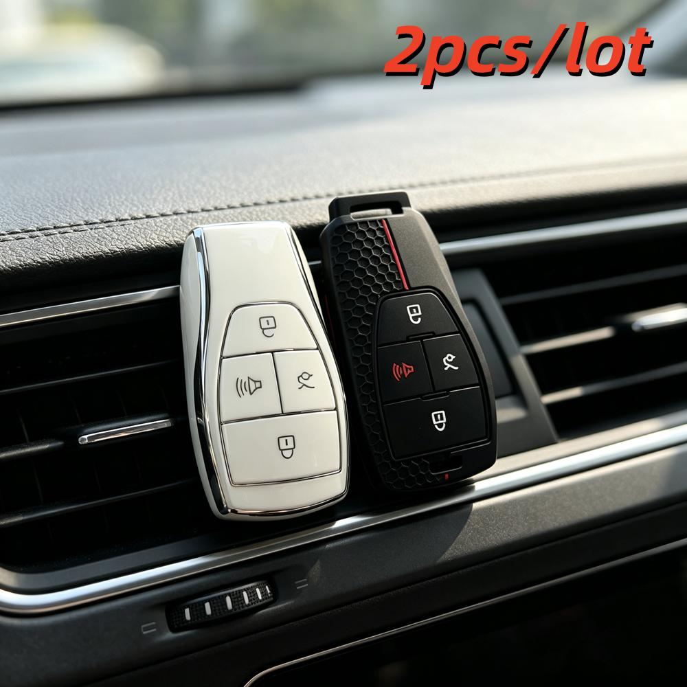 S/Партия Чехлы для корпуса автомобильного ключа Baic Beijing Bj30 Bj40 Bj80 Bj90 U7 X7 Senova X25 X35 X55 X65 Ex5 Eu5, Защитный чехол для автомобильного ключа