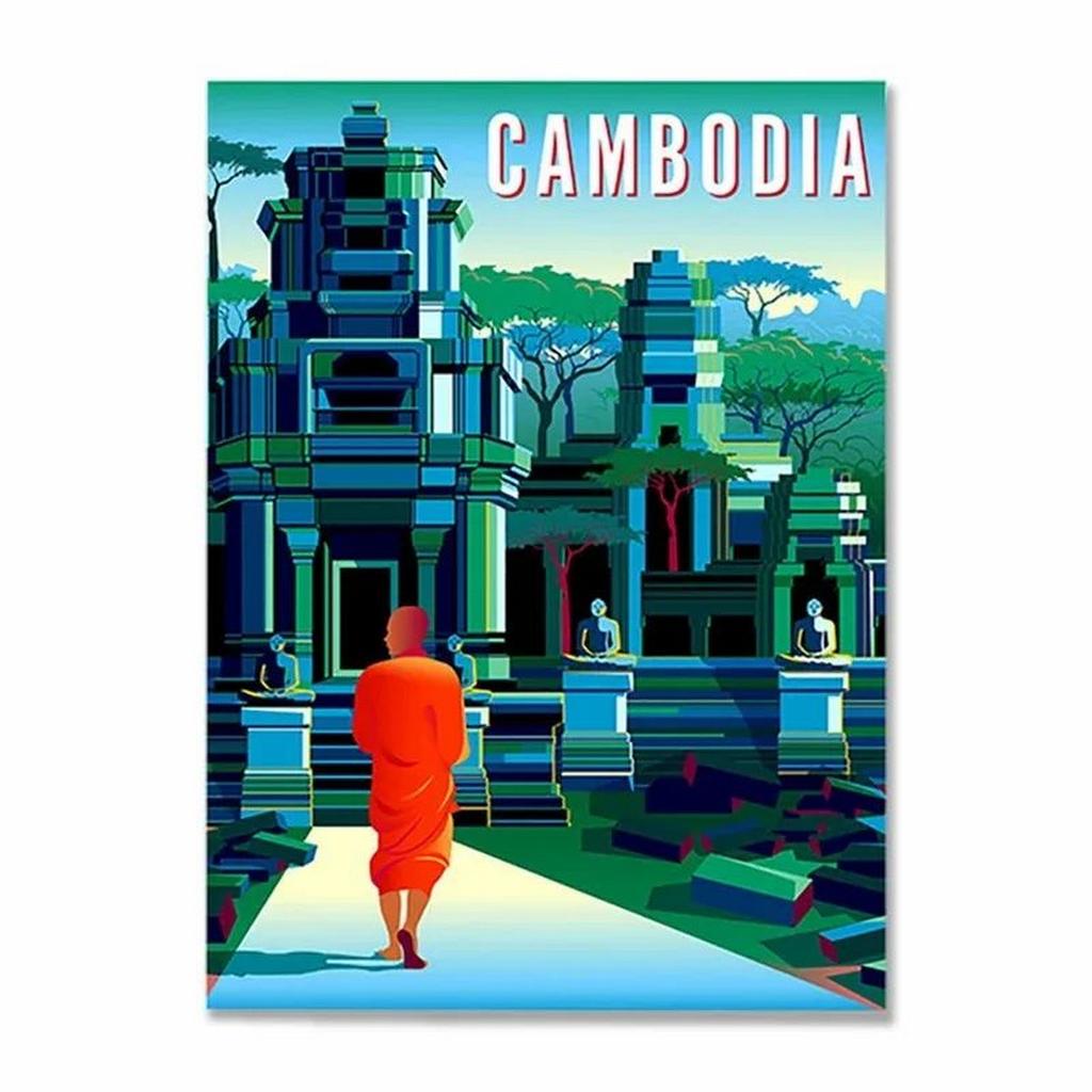 Metal Tin Signs Cappadocia Dubai Wall Decoration Plaque Vintage Art Poster Iron Painting for Man Cave Home Cafe Garden Club Bar