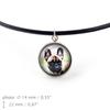 French Bulldog, Frenchie - necklace pendant with your photo, handmade, handcrafted jewelry by Art-Dog brand