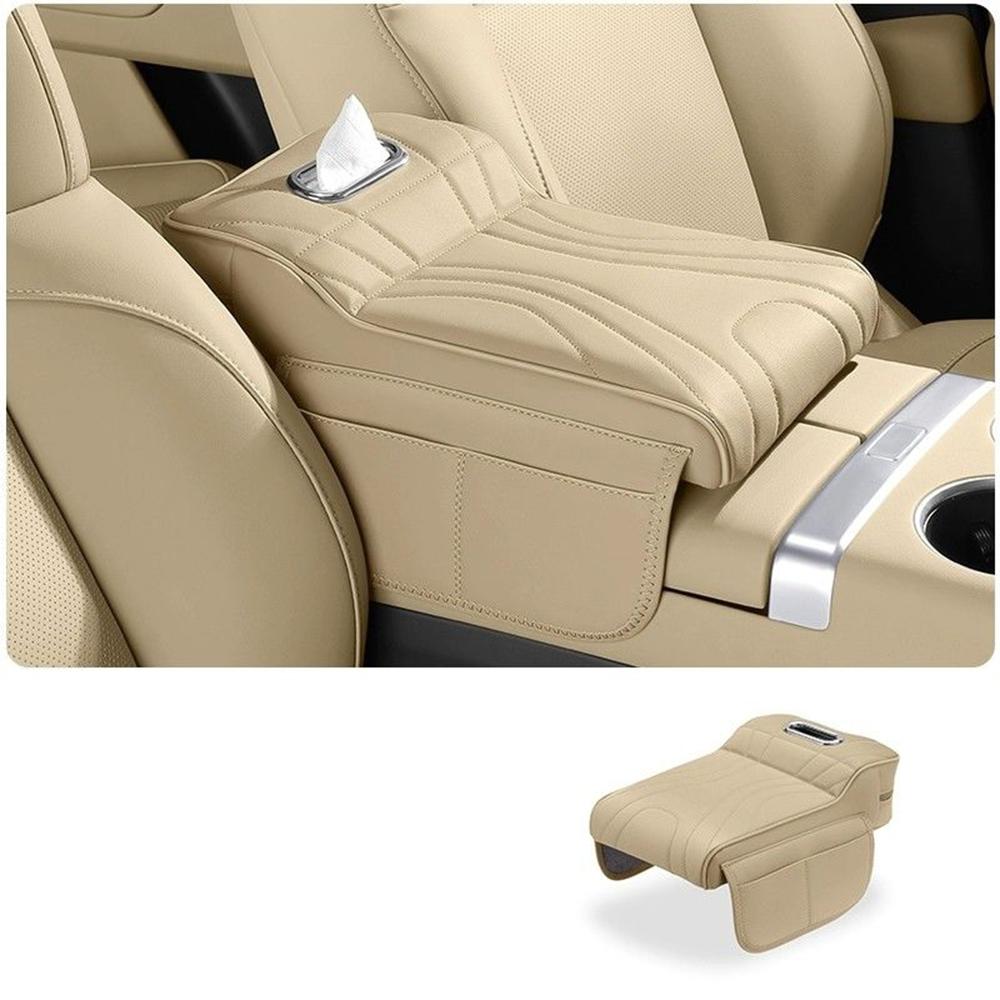 Car Tissue Box Height Increase Armrest Pad For Toyota Land Cruiser Prado LC250 2024 25 Protective Cover Storage Bag Auto Styling