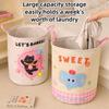 Foldable Toys Storage Basket Large Capacity Dirty Clothes Organizer Cute Laundry Basket  Household