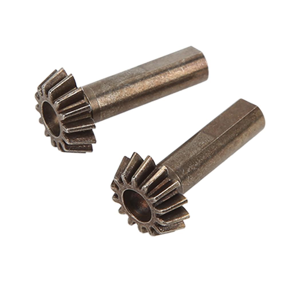 2Pcs RC Car Bevel Gear Metal Iron Heavy Duty Gears Set for WLtoys 110 104001 RC Car Crawler