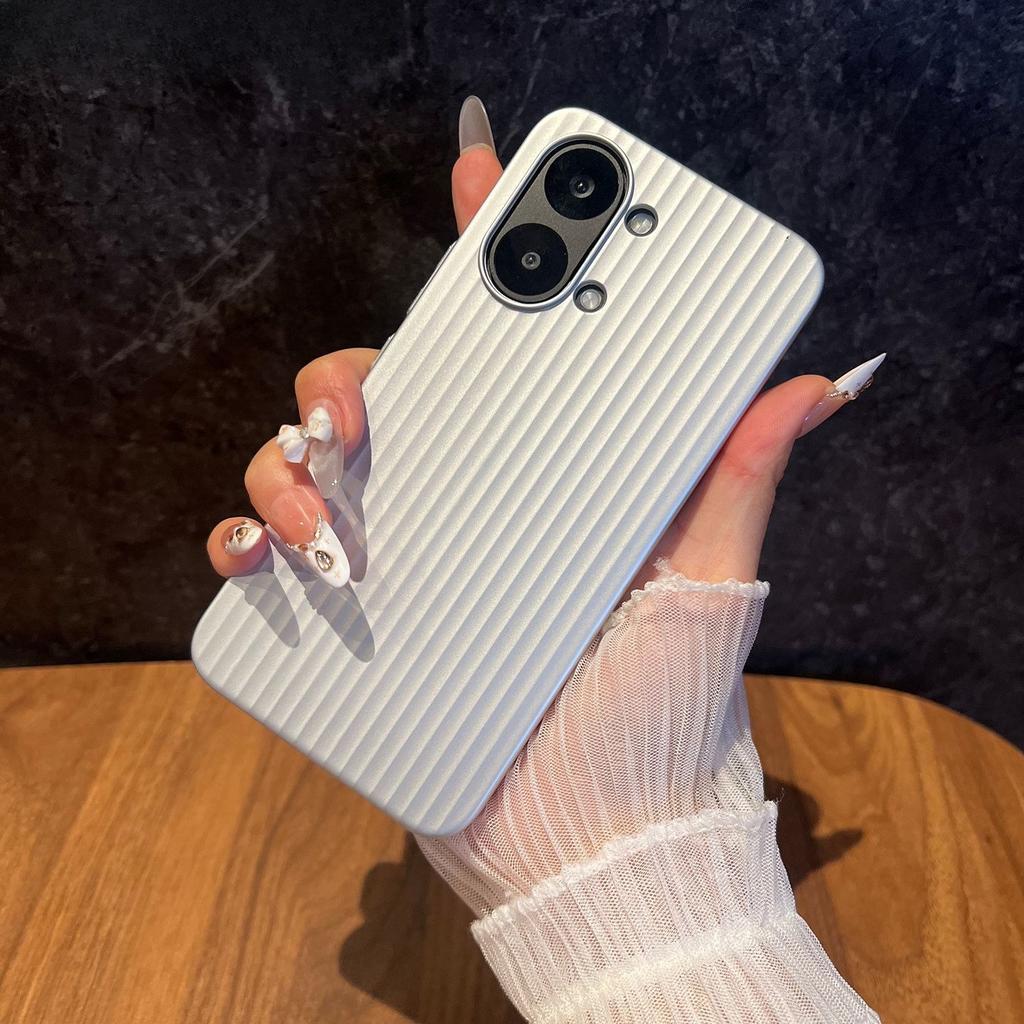 For POCO X8 Pro Max Case Fashion Frosted Anti-slip stripes Metal button Fall protection PC Hard Back Cover For POCO X8 Pro shell