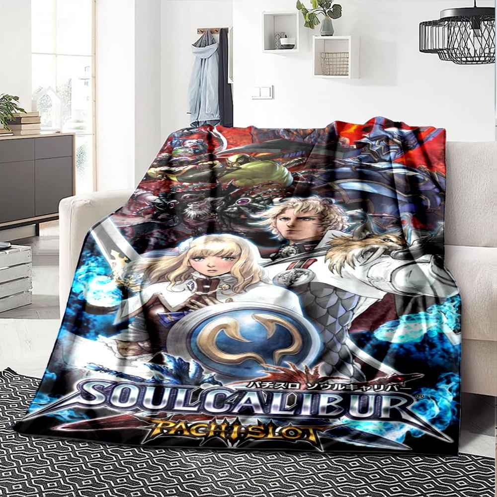 Soul Calibur Print Flannel Blanket High Quality Warm Comfortable Cover for All Seasons Perfect for Gifts Home Decor