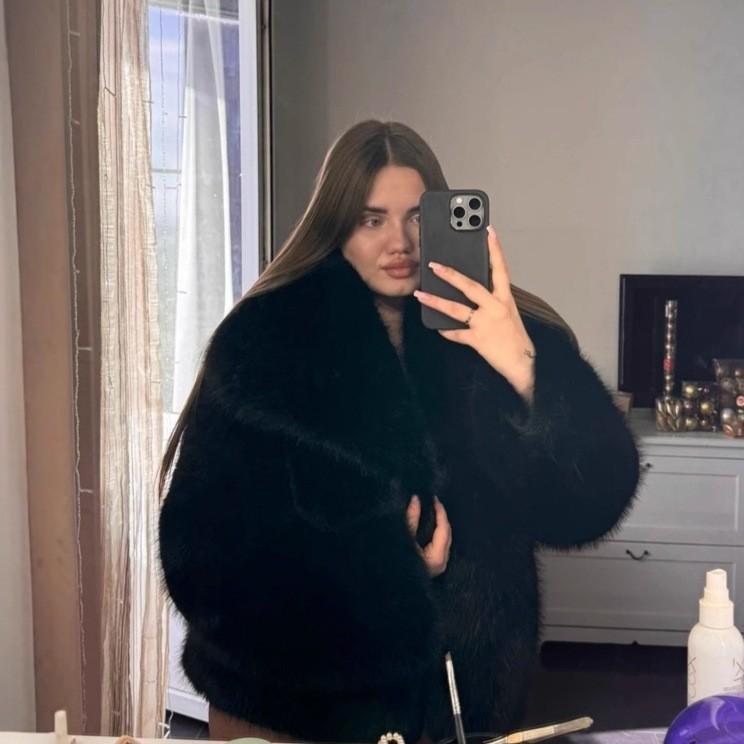 Fur Jacket Women'S Autumn And Winter Furry Dyed Pointed Fox Fur Jacket Fashionable Warm Fur Coat
