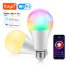 Tuya WiFi/Bluetooth Smart LED Bulb Smart Life E27 RGB CW Lamp Smart Light Bulbs AC 220V Smart Lamps For Alexa Google Assisatnt