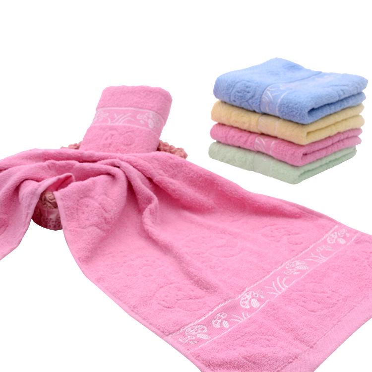 Thickened Pure Cotton Absorbent Towel for Daily & Sports Use; Custom Logo Embroidery Available