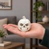 Товары для праздничной вечеринки, 3D-печатная фигурка тыквы-черепа, пустая для самостоятельной росписи, жуткие настольные украшения на Хэллоуин, статуэтка, украшение для декора