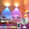 Беспроводная RGB Магнитная Настенная Лампа: Креативный светодиодный ночник для создания атмосферы в спальне
