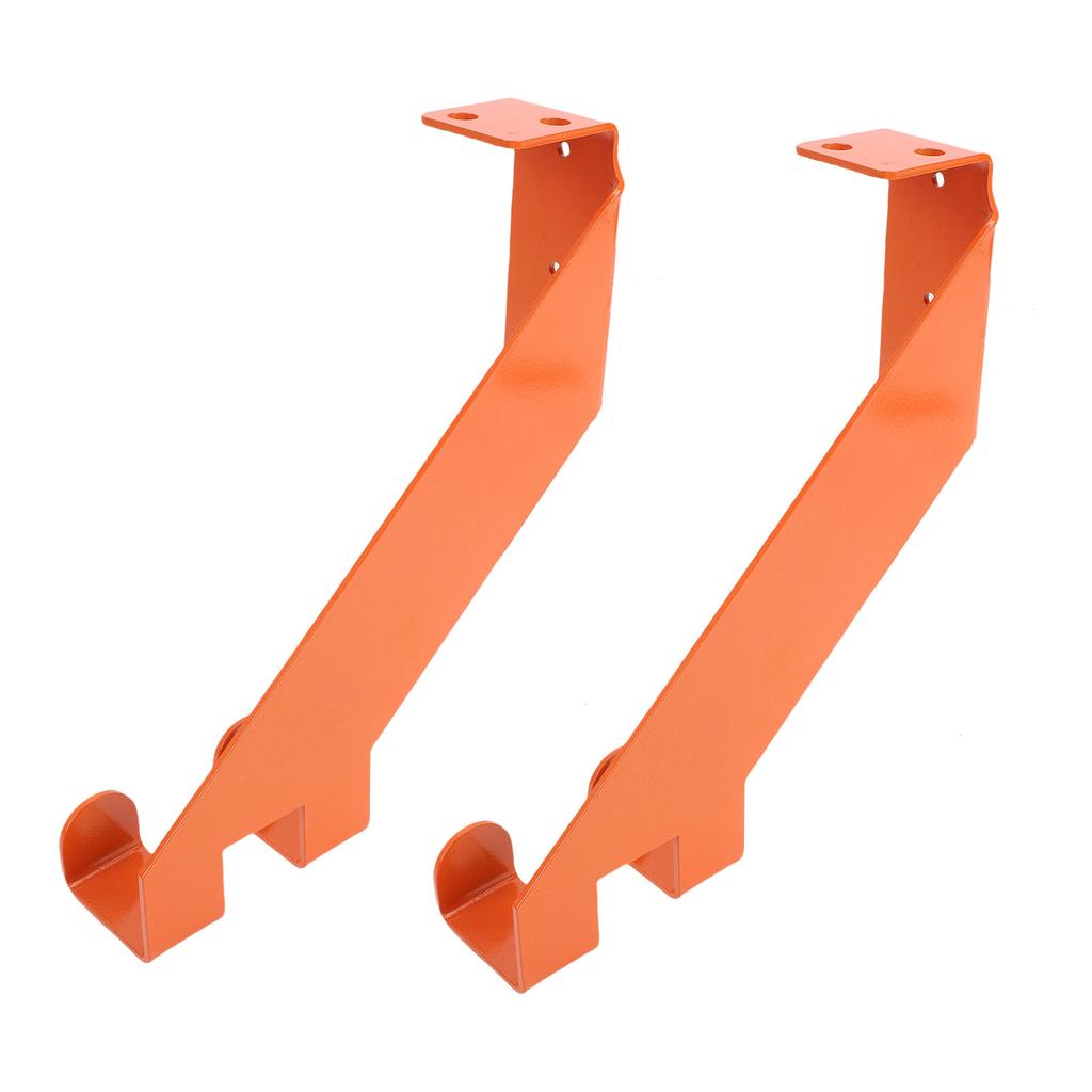 2 шт. Цепная пила Настенное крепление из нержавеющей стали Сверхпрочный держатель для цепной пилы Гаражное хранение для домашней мастерской Оранжевый