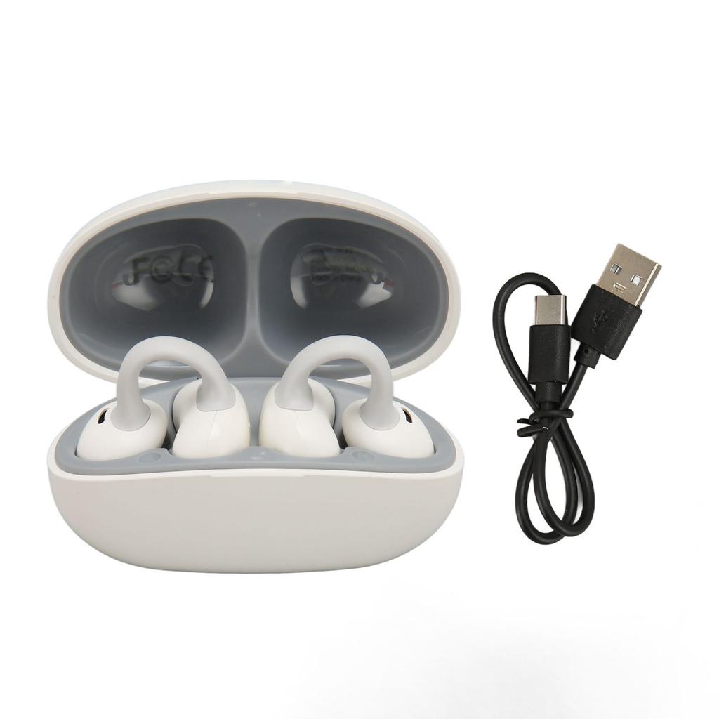 Наушники-клипсы Bluetooth Hi-Fi стерео с шумоподавлением, 55 часов работы, беспроводные наушники-клипсы для спорта, путешествий, тренажерного зала