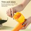 Картофелечистка с контейнером Острое лезвие Овощечистка для фруктов Простая в использовании Овощечистка для моркови Быстрая очистка Прочный эргономичный дизайн Кухонный инструмент для овощей