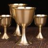 Бокал для вина Прочный хороший блеск Медь Портативная чашка для вина с гладкими краями Ежедневное использование