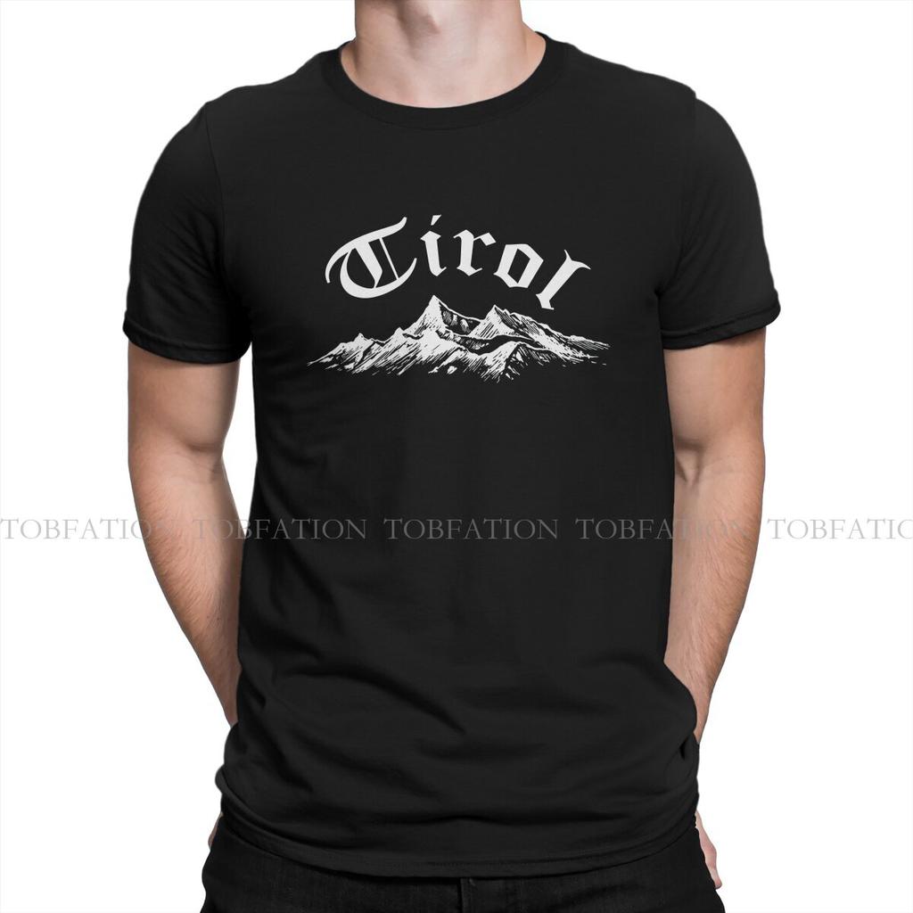 Tyrol Mountains Tshirt For Male Mountain Climber Camisetas Novelty T Shirt 100 Cotton Soft Print Loose