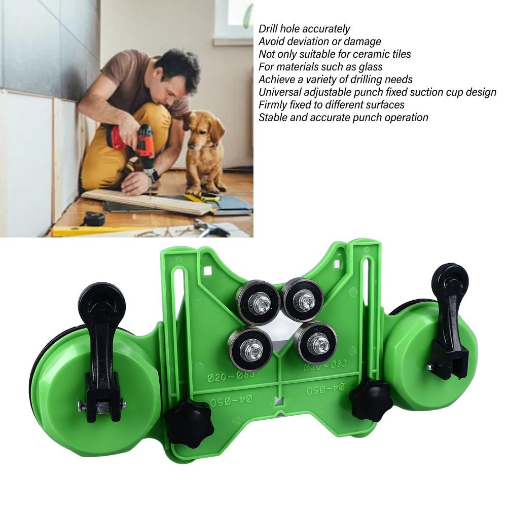Adjustable Hole Saw Guide Double Vacuum Suction Bases Tile Hole Cutter For Ceramic Tile