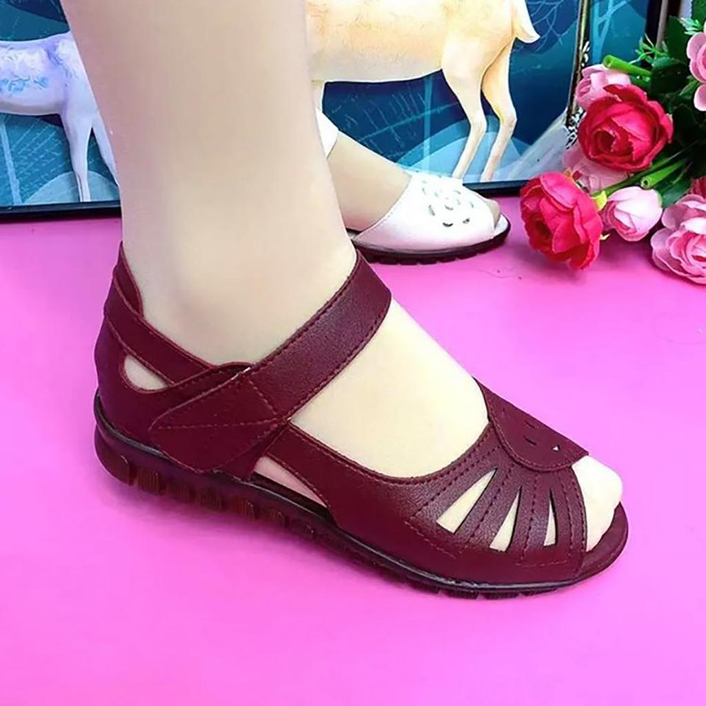 Womens Flat Working Shoes Non Slipped and Wear Resistant Sandals Suitable for Camping Indoor Walking