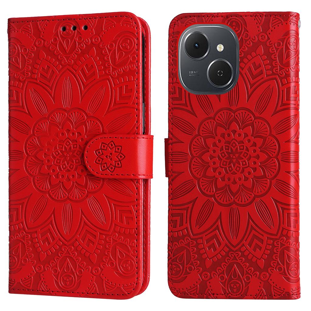 For TECNO Spark 40C Case Sunflower Imprint Leather Wallet Phone Cover