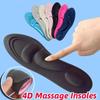 1 Pair Men Women 4D Massage Insoles Memory Foam Orthopedic Cushion Pain Relief Sponge Pads Sports Shoes Flat Arch Insole YSXX