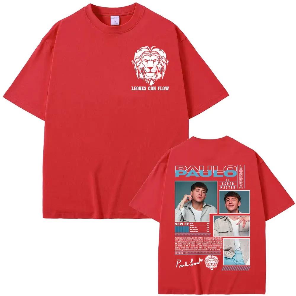 Paulo Londra Rapper El Asper Album Cover TShirt Mens Hip Hop Pop Music Trendy 100 Cotton Streetwear Women And Men Tshirt