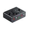 KEBIDUMEI 3.5mm RCA Stereo Bi-Directional Audio Switcher 1 in 2 Out or 2 in 1 Out 3.5mm 2RCA Audio Switcher with Mute ButtonGood product