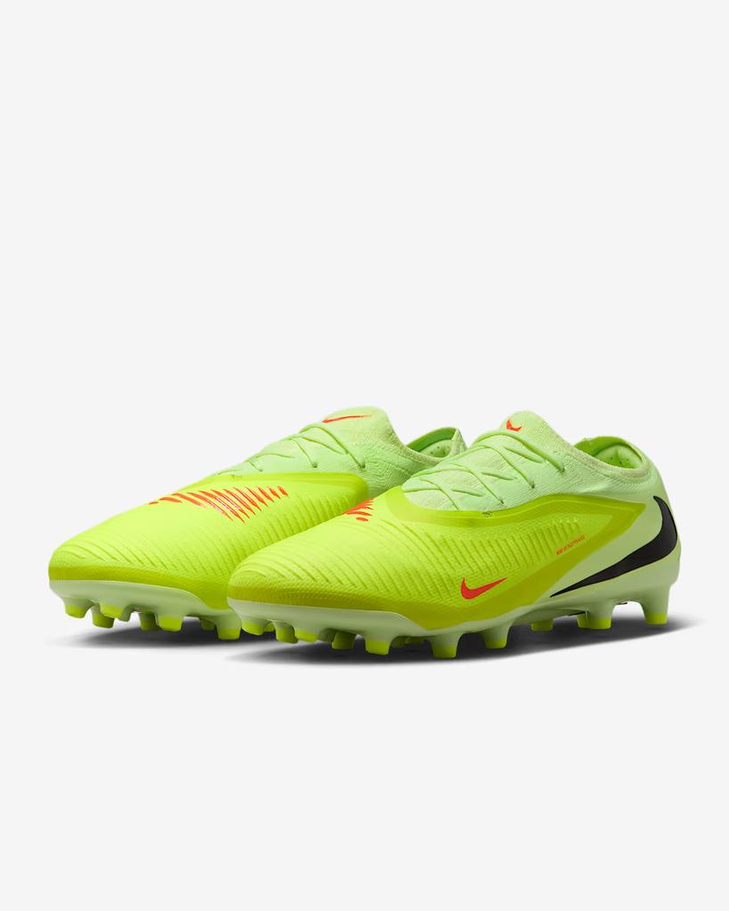 HQ2317-800 Nike Phantom 6 Low Pro AG Гипер Красный Лайм Черный (Мужской)